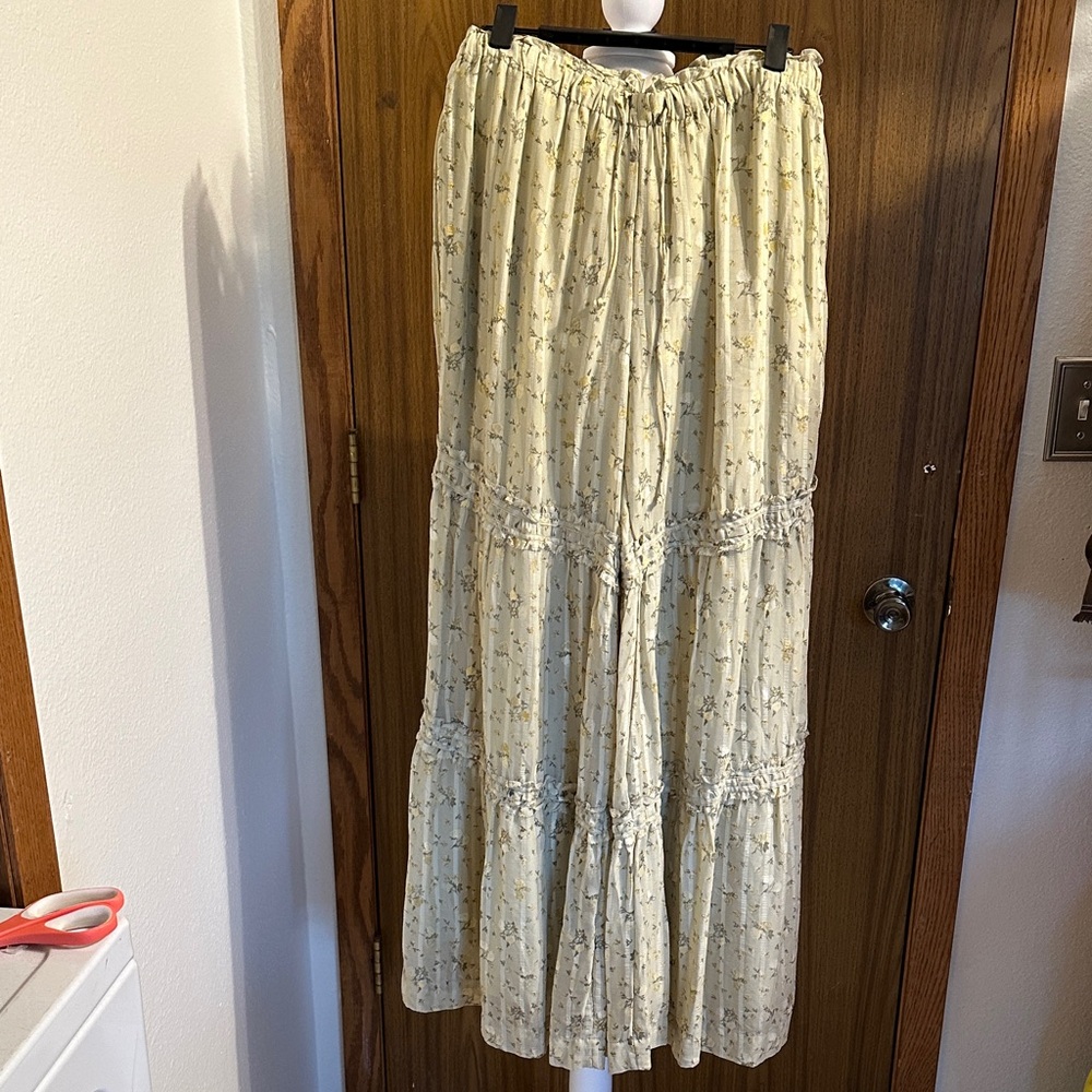 NEW Free People Floral Wide Leg  Pants